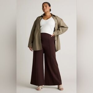 Women's Brown Wide-Leg Pants
